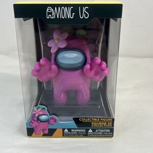 NIB Among Us Crewmate Pink Flower Figure Toikido  5" Collectible Figure Sealed
